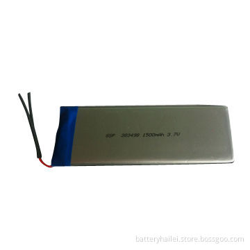 Polymer Battery with 3.7V Voltage and 1,500mAh Capacity, for Bluetooth Headset